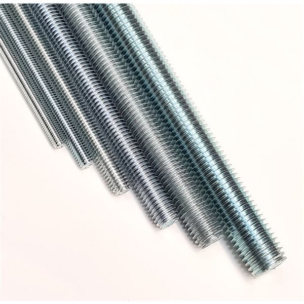 Závitová tyč M22, zinok biely