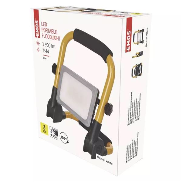 LED reflektor prenosný EMOS ILIO, 21 W neutrálna biela