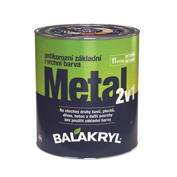 Farba Balakryl 2v1 METAL 7035 sivá 0,7kg