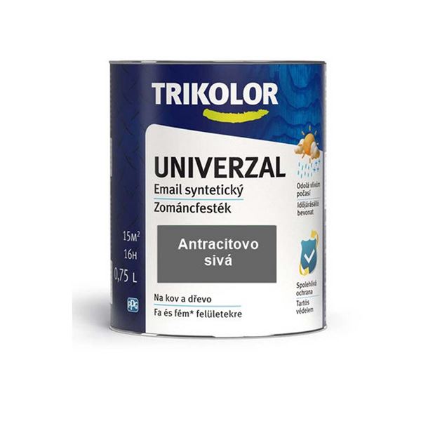 Email syntetický Trikolor Univerzal 7016 antracitovo sivá 0,75 l