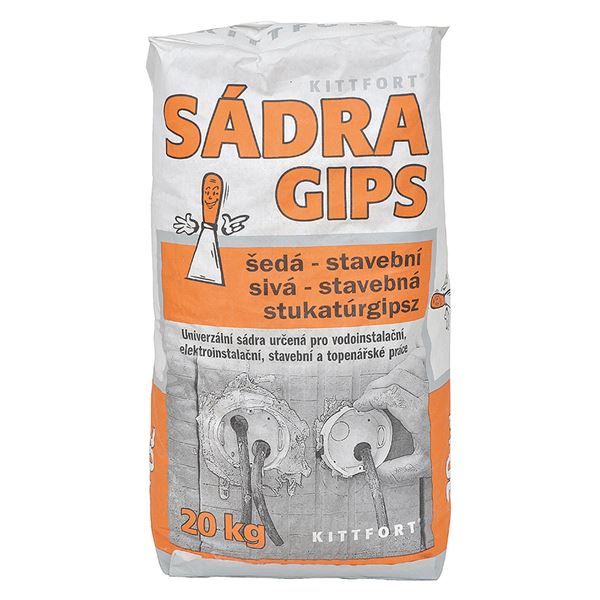 Sádra štukatérska šedá Kittfort 20 kg