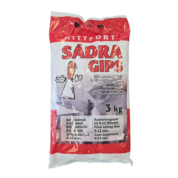 Sádra modelárska biela Kittfort 3 kg
