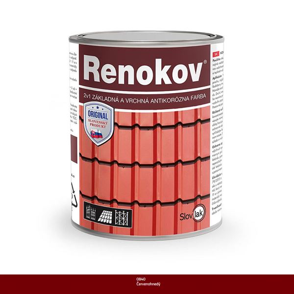 Antikorózna farba Renokov 0840 červenohnedá 10kg