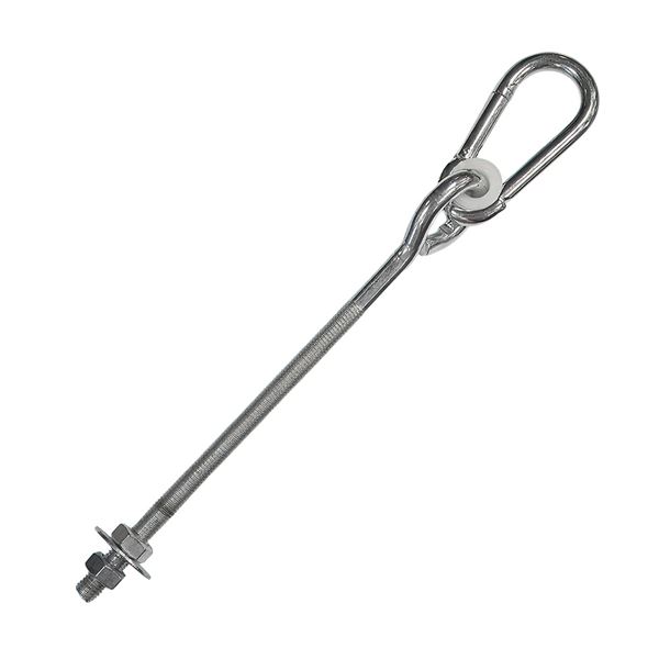 Hák hojdačkový s karabínou M12 × 280 mm, zn
