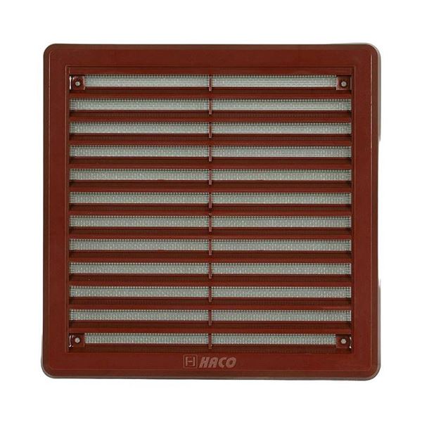 Vetracia mriežka - krytka Haco 100x100, hnedá