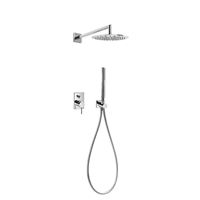 Set sprchový TRES MAX podomietkový komplet s ručnou a hlavovou sprchou, chróm