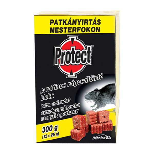 Návnada PROTECT, extrudovaná kocka, na myši a potkany, 12x25 g