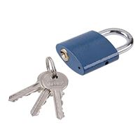 Zámok visiaci 45 mm, modrý