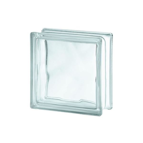 Vitrablok Sklobetón 19x19 cm Clear Wave 