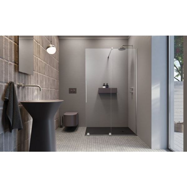 Zástena sprchová Radaway WALK IN Furo 140, pravá posuvná, chróm