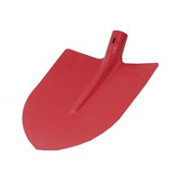 Oceľová lopata srdcovka, červený lak, profi
