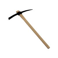 Krompáč čierny s drevenou násadou, 2 500 g