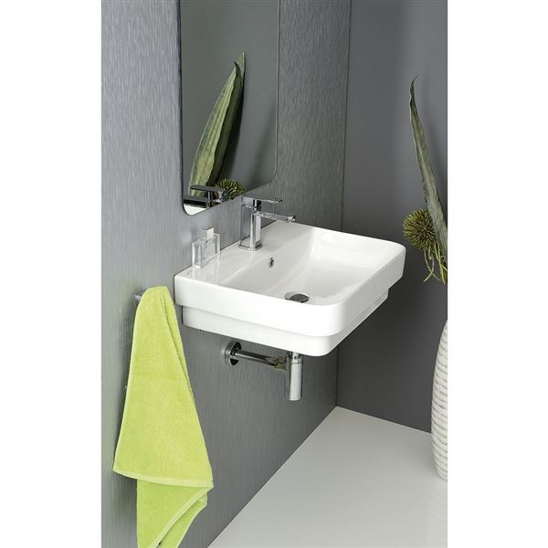 Umývadlo SAPHO SOFT AQUA 57 × 44 × 15,5, zápustné do dosky