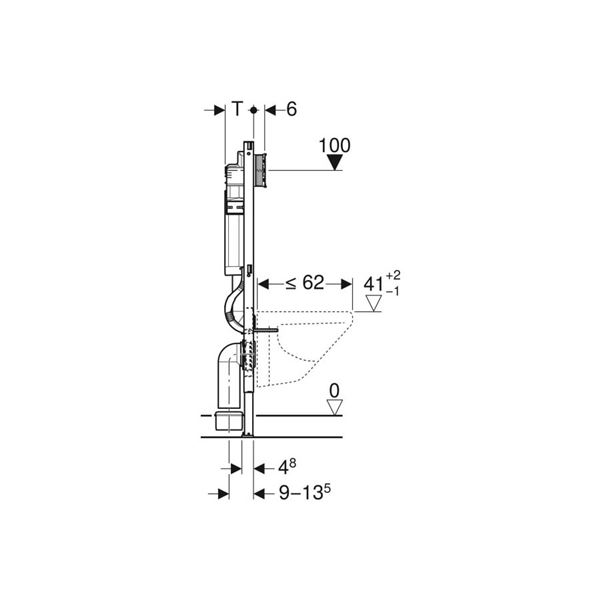 Duofix pre WC UP320, 112 cm