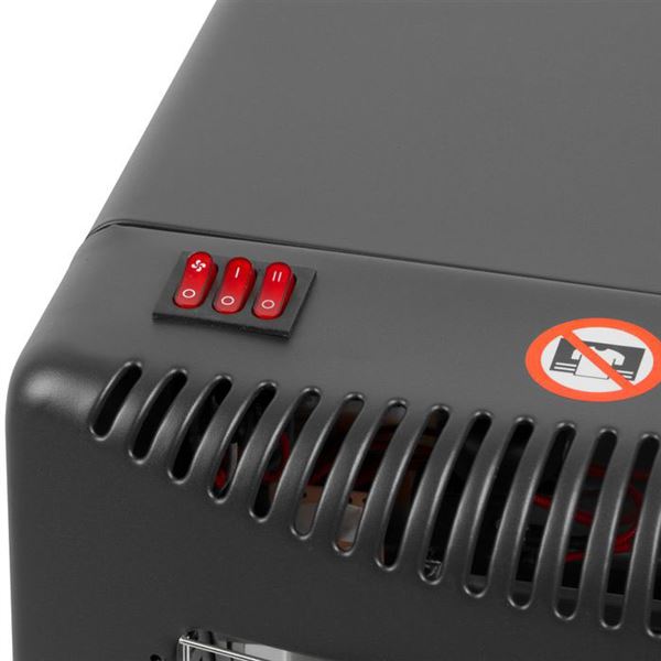 Ohrievač DA-201QAF 4,2kW + 1,2kW, + plynová hadica a regulátor plynu, 2v1, plynový, s ventilátorom, skladací