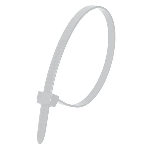 Sťahovacie pásky Dedra 4,8 × 370 mm, balenie 25 ks, Biele