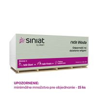Sadrokartónová doska Siniat NIDA Voda  (RBi / Typ H2) 12,5 × 1200 × 2000 mm