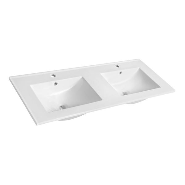 Dvojumývadlo Sapho SLIM 121 × 46 cm, keramické