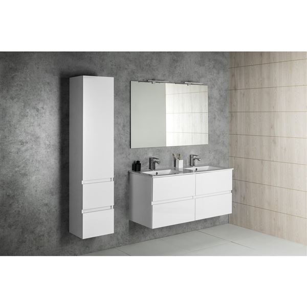 Dvojumývadlo Sapho SLIM 121 × 46 cm, keramické