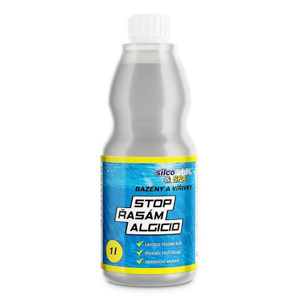 Bazénová chémia, Stop riasám-Algicid SILCO, 1 L