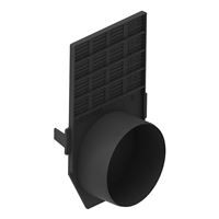 Čelná/koncová stena pre pojazdný žľab Hydro BG Filcoten z recyklovaného plastu NW 100, DN 100