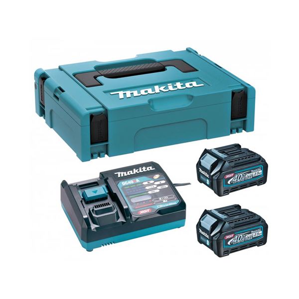 Sada akumulátorov Makita 2xBL4025 + DC40RA + MAKPAC