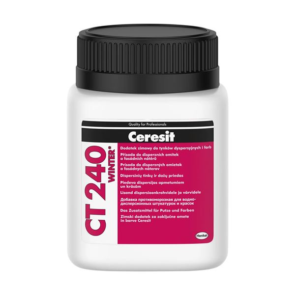 CERESIT CT 240 zimná prísada do omietok, základ náterov  100 ml/25kg/20 ks bal