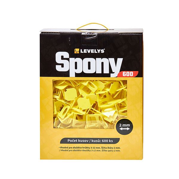 Spony Levelys 2mm - 600ks