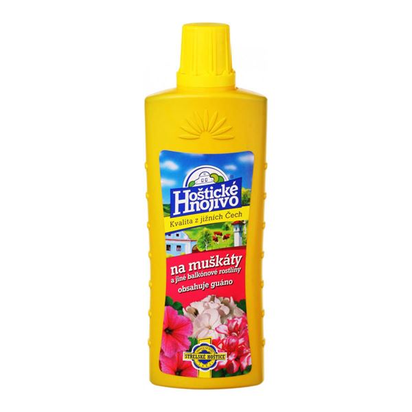 Hnojivo Hoštické muškáty s guánom 500 ml