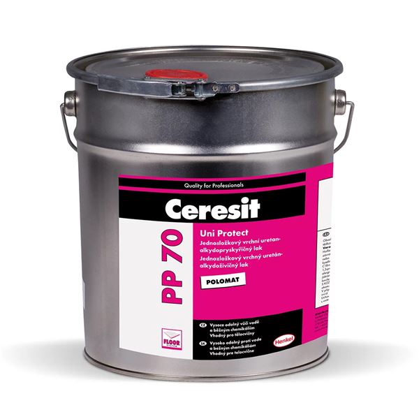 Lak na parketové a drevené podlahy Ceresit PP 70 UNI protect, 10 l