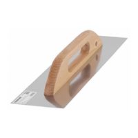 Hladítko nerez Strend Pro Premium, 580 × 130 mm, 0,7 mm, s drevenou rukoväťou