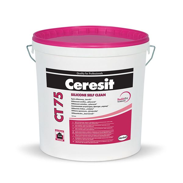 VZORKA 3 kg Ceresit CT75 A 2 mm silikónová omietka ryhovaná