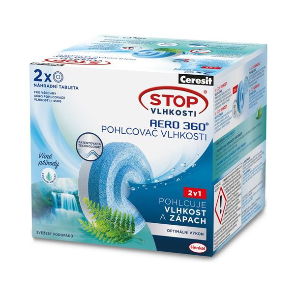 Ceresit odvlhčovač Stop vlhkosti Aero 360 tablety 2 × 450g