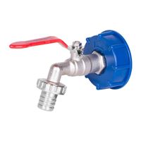 Sada Strend Pro, ventil 3/4" + plastová redukcia 60 mm + výpust 1", na IBC nádrž, MOSADZ