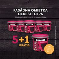 Ceresit CT76 1,5 mm omietka hladená siliko-elastomerová 25kg