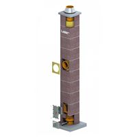 Komínová zostava Leier Ecoplus 20, 6m, 1 prieduch 90°