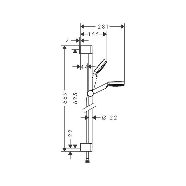 Sprchová súprava Hansgrohe Crometta 1 jet