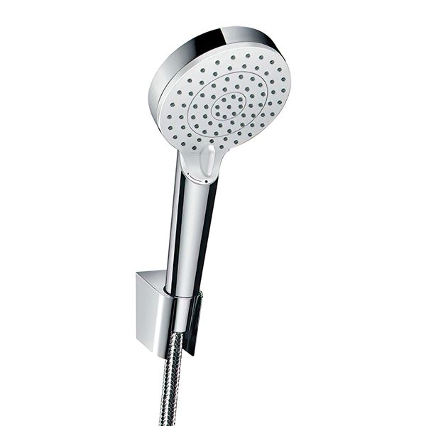 Set sprchový Hansgrohe CROMETTA Vario EcoSmart s hadicou 1600 mm, biela/chróm