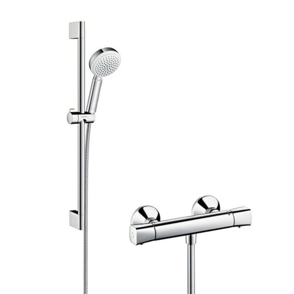 Batéria Hansgrohe ECOSTAT univerzal sprchová termostatická +Crometta 100 so sprchovacím setom