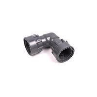 Holendrové koleno Hunter 90° 1", vn-vn závit PVC, šedé
