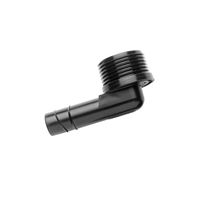 Pripájacie koleno Hunter HSBE-075, 16 mm x 3/4" - čierne