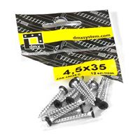 Tesárske skrutky 4,5 × 35 mm, Balenie 12 ks, čierna hlavička