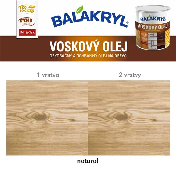 Voskový olej - Natural 0,75L