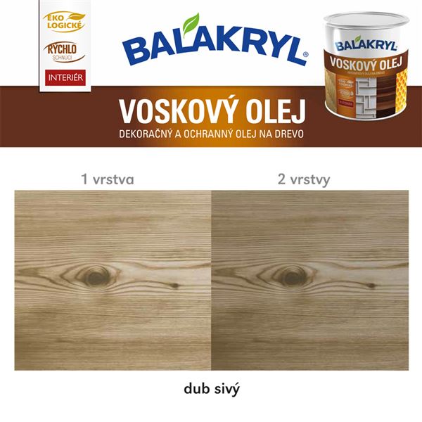 Voskový olej - Dub sivý 0,75L