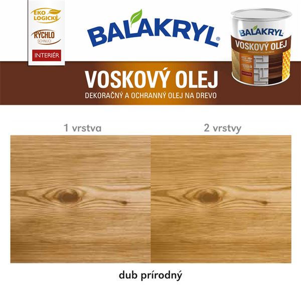 Voskový olej - Dub prirodný 0,75L