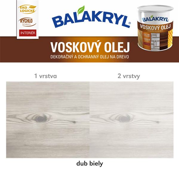 Voskový olej - Dub biely 0,75L