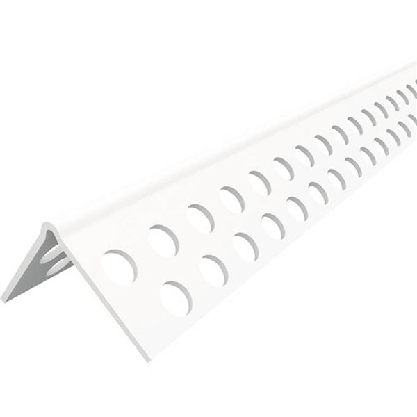 Rohový profil  PVC  2,5 m  LPS 25x25 bez sieťky s nosom