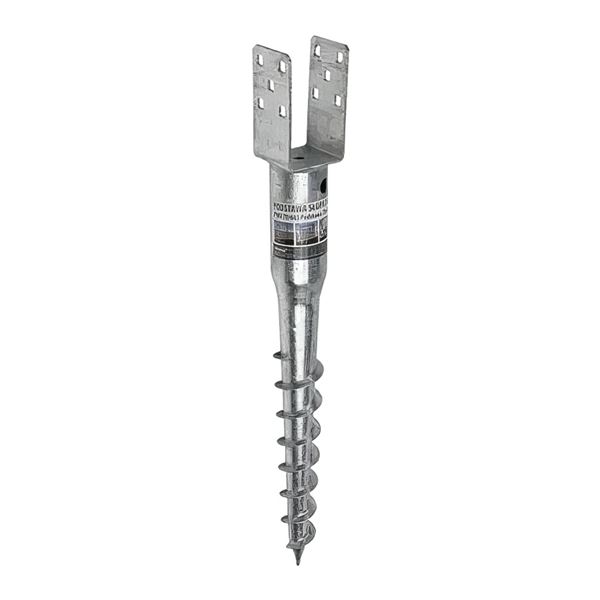 Zemná skrutka/zemný vrut PWU 70/685, podstava 70 x 71 mm