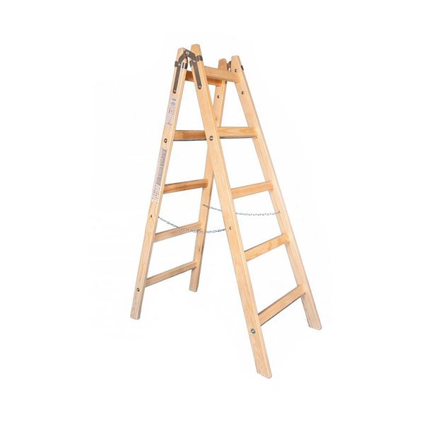 Drevený rebrík dvojdielny Alve Premium 1,24 m, 2 x 4