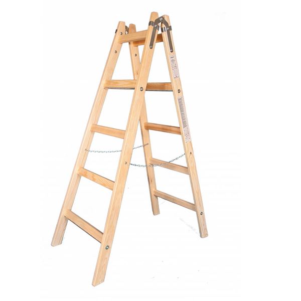 Rebrík ALVE drevený PREMIUM 2x7 - 2,11 m